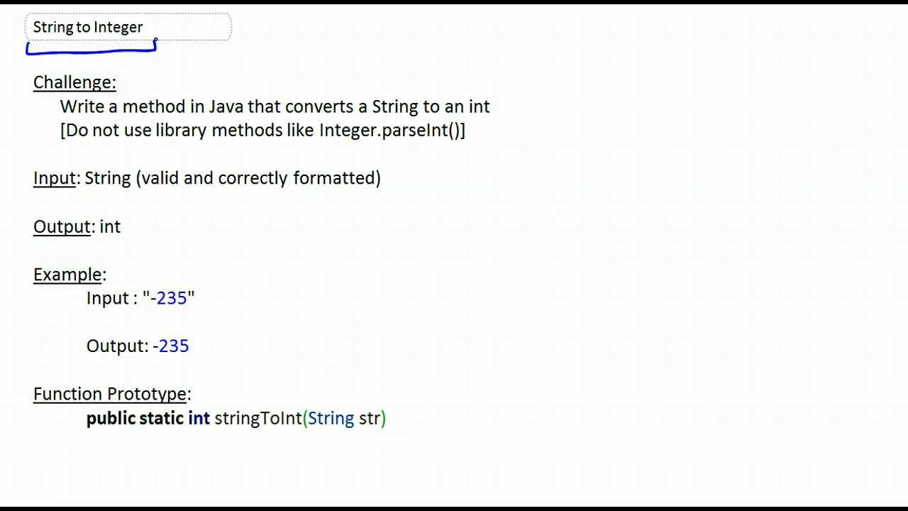 Convert String To Int